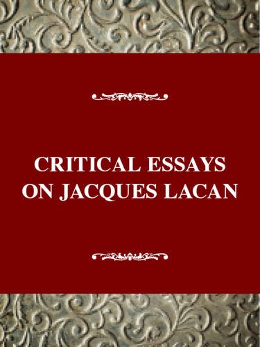 Critical Essays on Jacques Lacan: Jacques Lacan (19011981) (Critical Essays on World Literature Series),Used