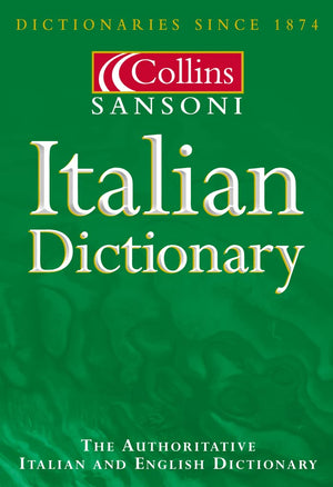 CollinsSansoni Italian Dictionary/ItalianEnglish, EnglishItalian,Used