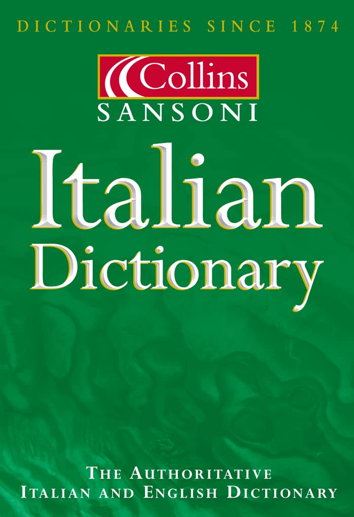 CollinsSansoni Italian Dictionary/ItalianEnglish, EnglishItalian,Used