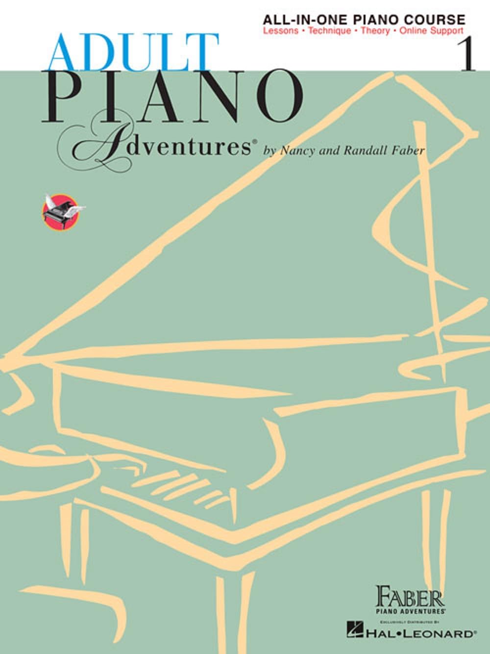 Adult Piano Adventure Allinone Piano Course Book1 Book/Online Media