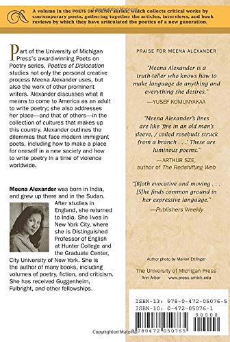 Poetics Of Dislocation (Poets On Poetry),New