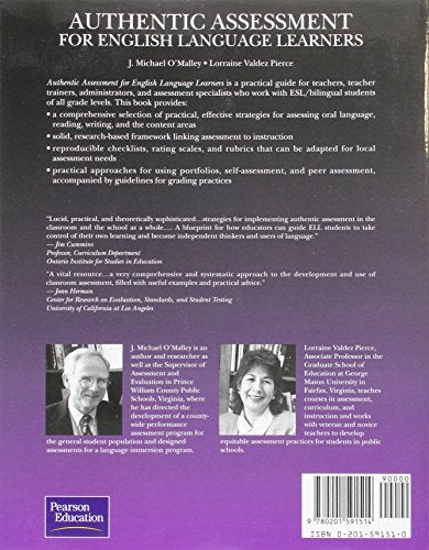 Authentic Assessment For English Language Learners: Practical Approaches For Teachers