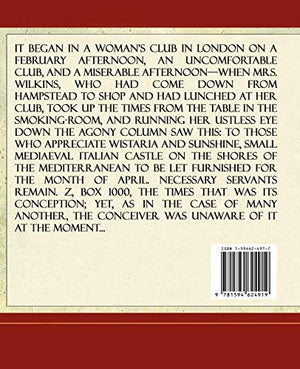 The Enchanted April: Elizabeth Von Armin,Used