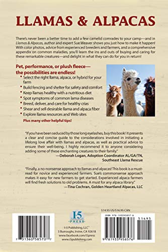 Llamas And Alpacas: Keeping A Smallscale Camelid Herd,New