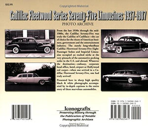 Cadillac Fleetwood SeventyFive Series Limousines 19371987 Photo Archive,Used