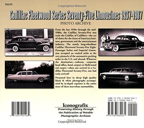 Cadillac Fleetwood SeventyFive Series Limousines 19371987 Photo Archive,Used