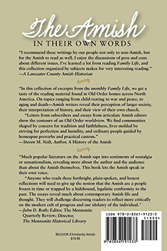 Amish in Their Own Words,New