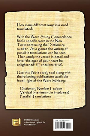 Aramaic Peshitta New Testament Word Study Concordance,Used