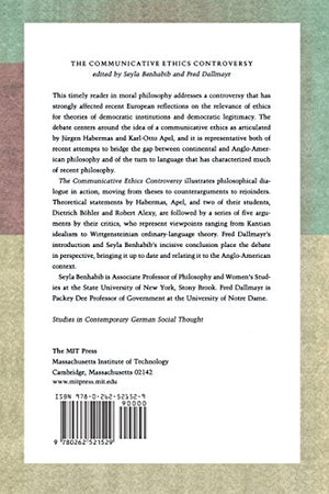 The Communicative Ethics Controversy (Studies in Contemporary German Social Thought),Used