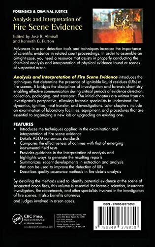 Analysis and Interpretation of Fire Scene Evidence (Forensic Science Techniques),Used