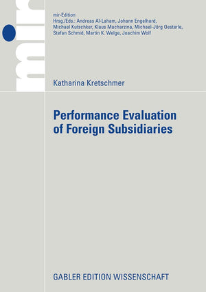 Performance Evaluation of Foreign Subsidiaries (mirEdition),Used