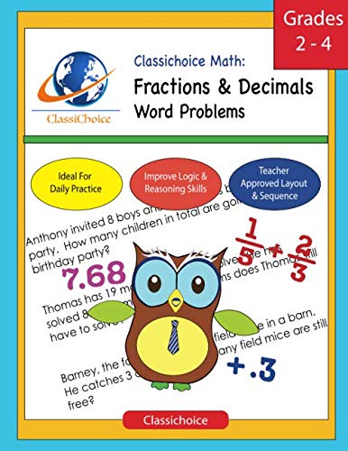 Classichoice Math: Fractions & Decimals Word Problems,Used