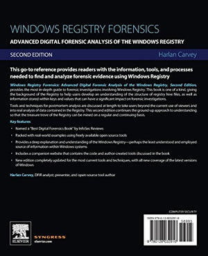 Windows Registry Forensics, Second Edition,Used