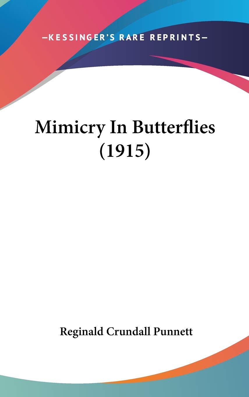 Mimicry In Butterflies (1915),New