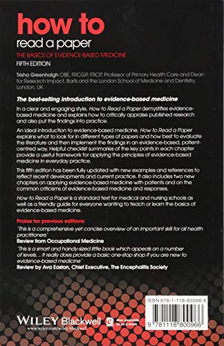 How To Read A Paper: The Basics Of Evidencebased Medicine