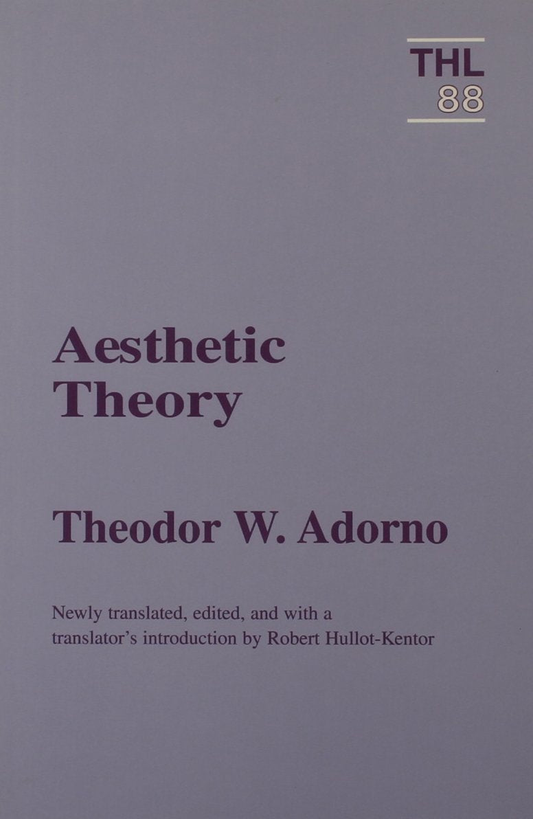 Aesthetic Theory (Theory and History of Literature),Used