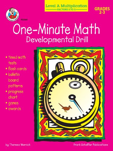 One minute math Level A Multiplication: Factors 0 to 5,Used
