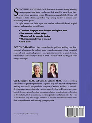 GET THAT GRANT! The QuickStart Guide to Successful Proposals  SECOND EDITION,Used