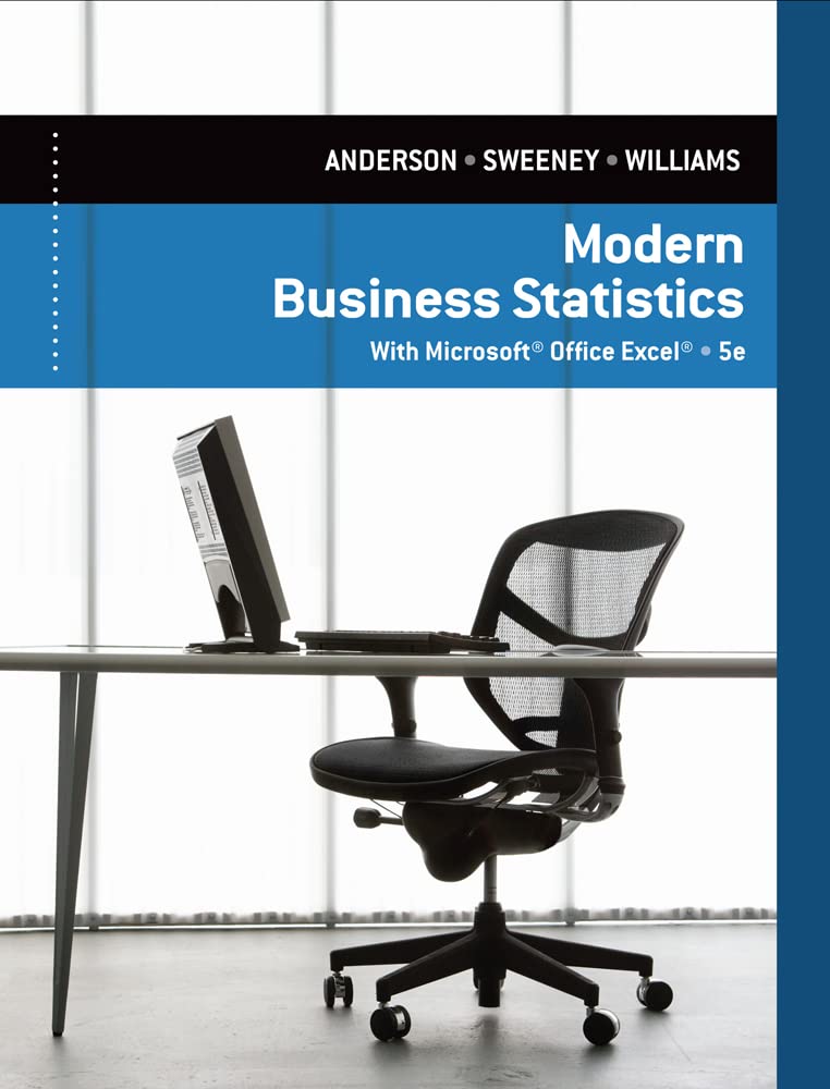 Modern Business Statistics with MicrosoftExcel,Used
