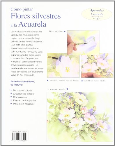 COMO PINTAR FLORES SILVESTRES A LA ACUARELA (Spanish Edition),Used