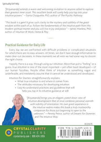 Intuition for Starters: How to Know and Trust Your Inner Guidance,Used