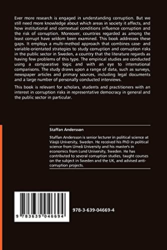 Exploring Corruption in Sweden: Types of Corruption, Danger Zones and Control Mechanisms,Used