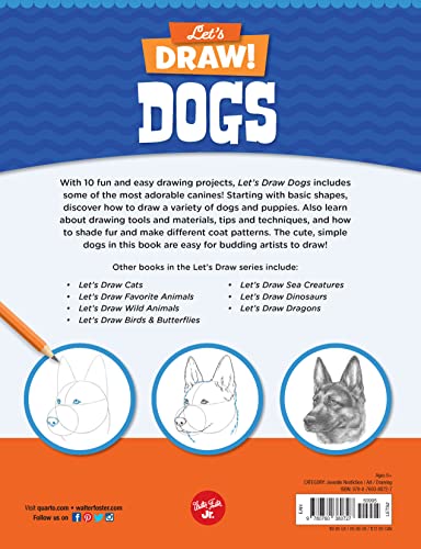 Lets Draw Dogs: Learn to draw a variety of dogs and puppies step by step! (Lets Draw, 2),Used