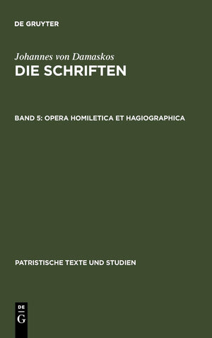 Opera homiletica et hagiographica (Patristische Texte und Studien, 29) (German Edition),Used
