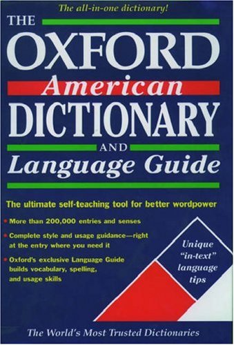 The Oxford American Dictionary and Language Guide,Used