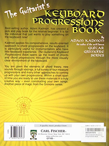 GT105  The Guitarist's Keyboard Progressions Book (GUITARE),Used