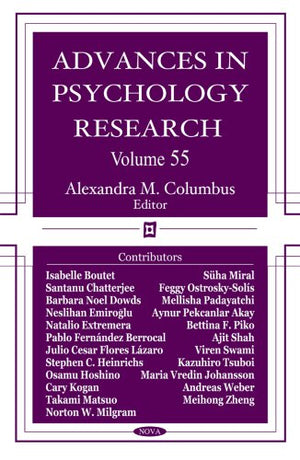Advances in Psychology Research (Volume 55),Used