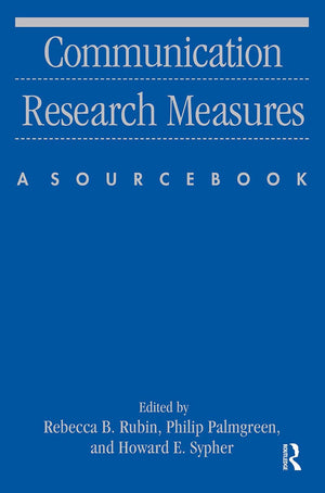 Communication Research Measures (Routledge Communication Series),Used