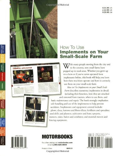 How to Use Implements on Your SmallScale Farm (Motorbooks Workshop),New