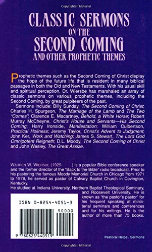Classic Sermons on the Second Coming and Other Prophetic Themes (Kregel Classic Sermons Series),Used