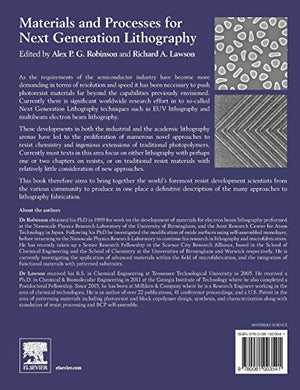 Materials and Processes for Next Generation Lithography (Volume 11) (Frontiers of Nanoscience, Volume 11),Used