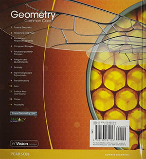 High School Math 2015 Common Core Geometry Student Edition Grades 9/10,Used