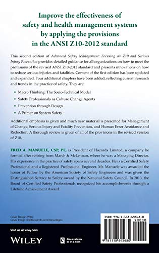 Advanced Safety Management: Focusing on Z10 and Serious Injury Prevention,Used