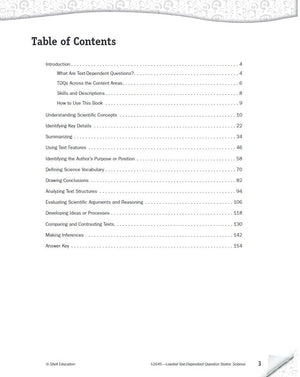 Leveled TextDependent Question Stems: Science,Used