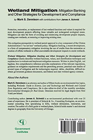 Wetland Mitigation: Mitigation Banking and Other Strategies for Development and Compliance,Used