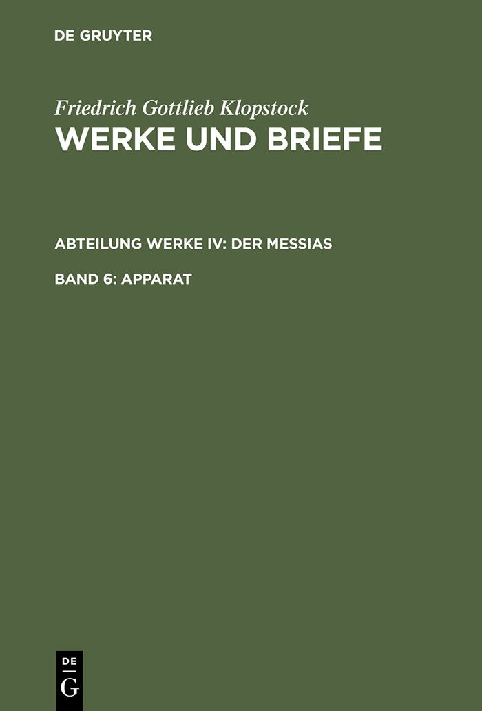 Apparat (Werke Und Briefe) (German Edition),Used