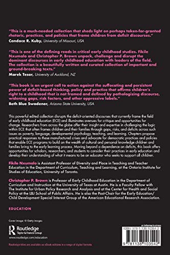 Disrupting and Countering Deficits in Early Childhood Education,Used