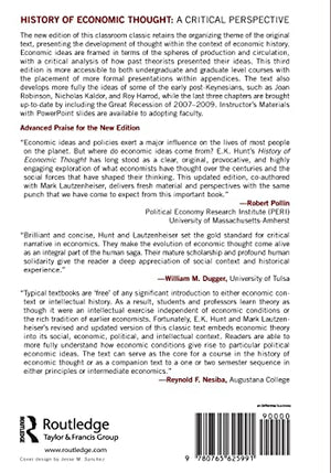 History of Economic Thought, 3rd Edition,Used