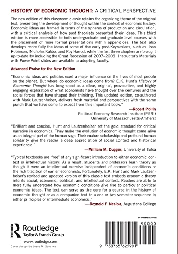 History of Economic Thought, 3rd Edition,Used