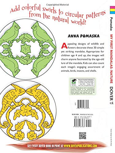 My First MandalasNature Coloring Book (Dover Mandala Coloring Books),Used