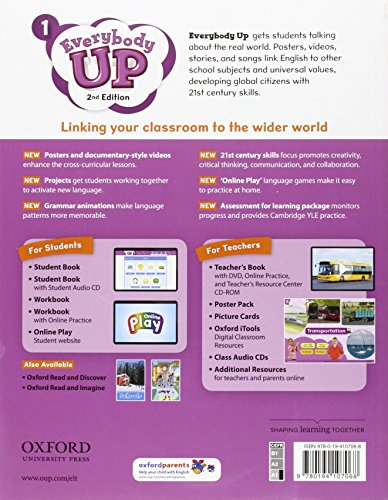 Everybody Up! 2nd Edition 1. Student's Book with CD Pack,Used