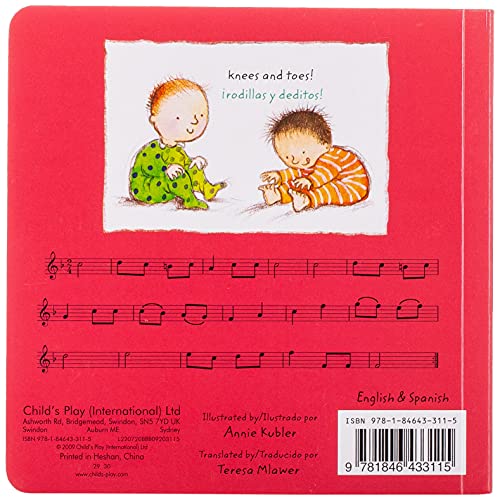 Head, Shoulders, Knees and Toes/Cabeza, Hombros, Piernas, Pies (Dual Language Baby Board Books English/Spanish) (Spanish and En,Used