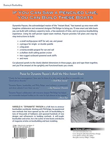 Instant Boatbuilding with Dynamite Payson: 15 Instant Boats for Power, Sail, Oar, and Paddle,New