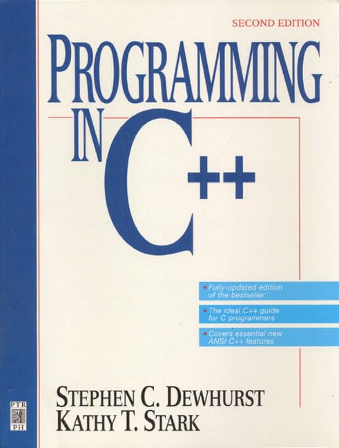Programming in C++ (2nd Edition),Used