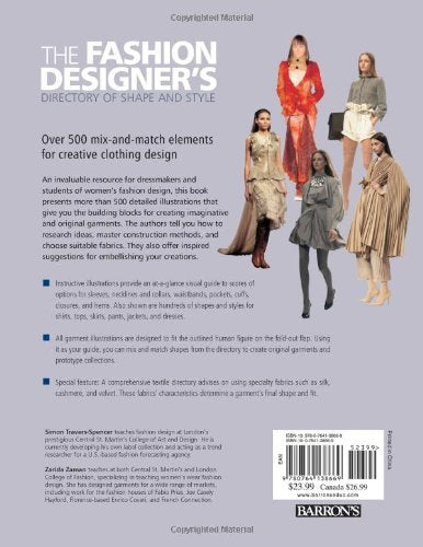 The Fashion Designer'S Directory Of Shape And Style: Over 500 Mixandmatch Elements For Creative Clothing Design,Used