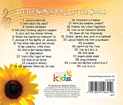 Little Songs for Little Souls (Wonder Kids: Music),Used